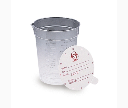 Container Specimen Urine with Pour Spout Vollrath 192 mL (6.5 oz.) Paper Lid NonSterile (25/PK 20PK/CS) by Medegen Medical Products LLC  ID M4646